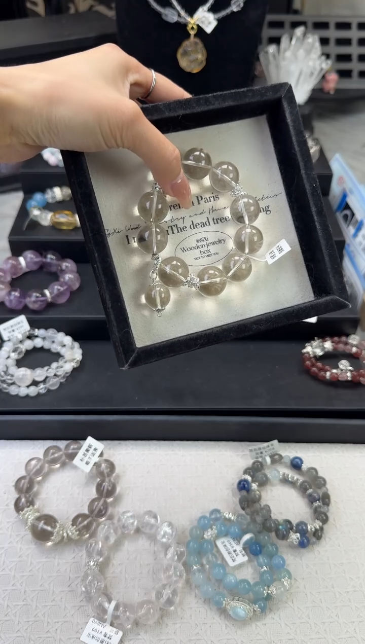 水晶手链未镶嵌天然水晶 多样性发货