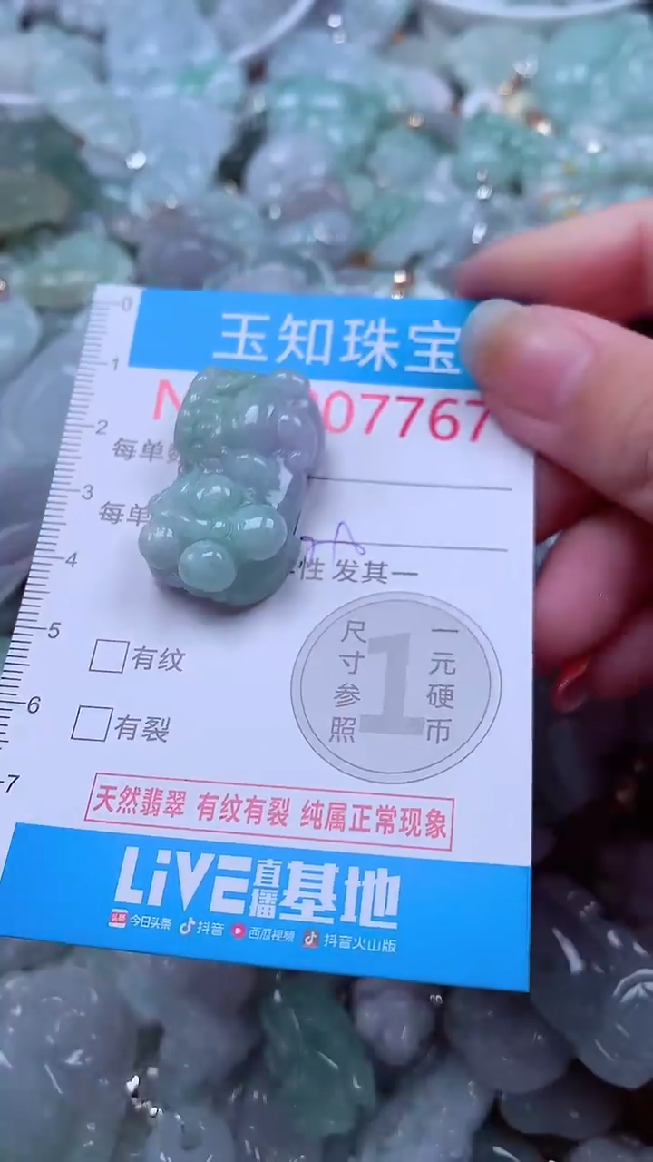 吊坠(不含链)未镶嵌翡翠7767