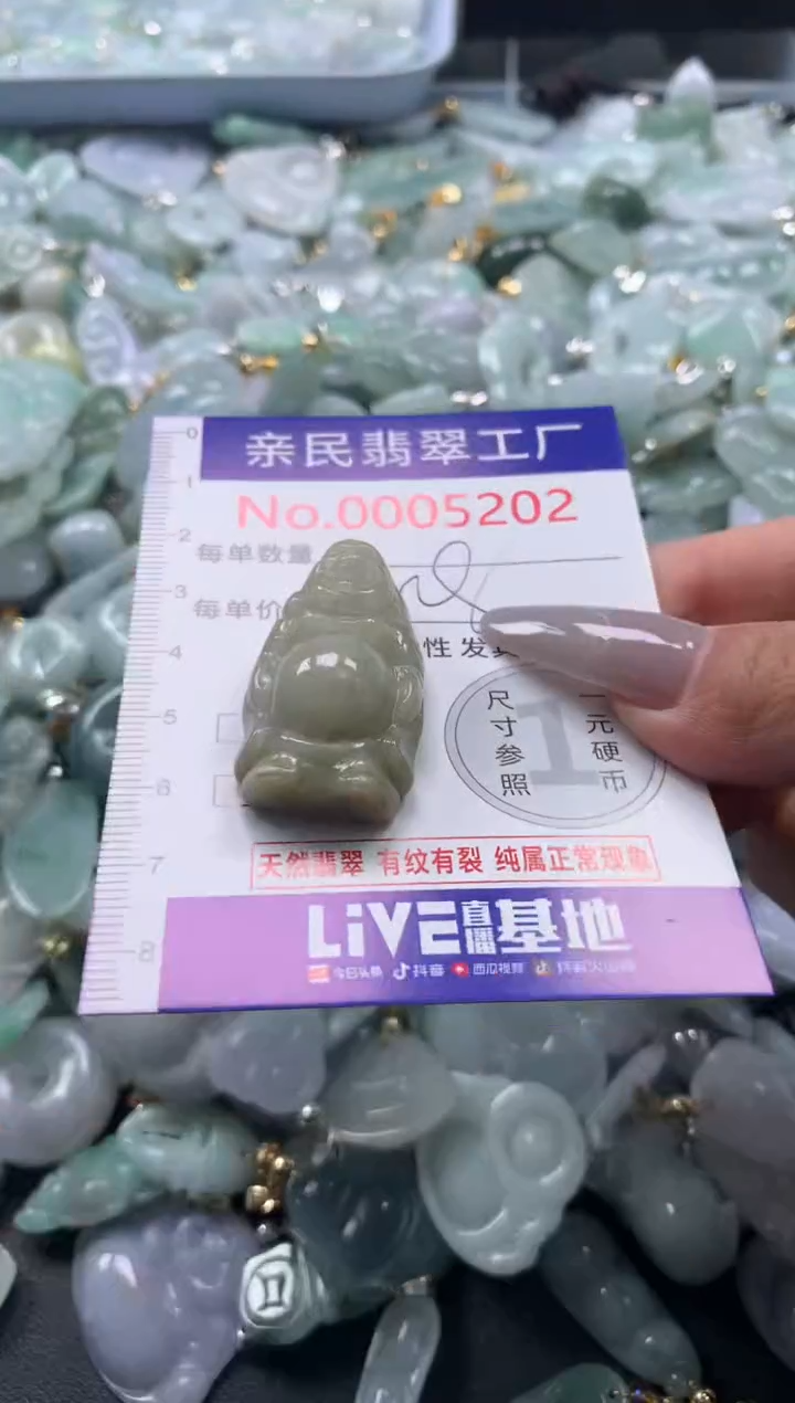 吊坠(不含链)未镶嵌翡翠5202