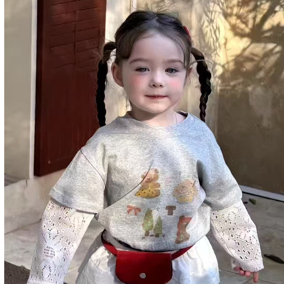 25春秋小童网红爆款T恤可爱森韩系（扣号链接）