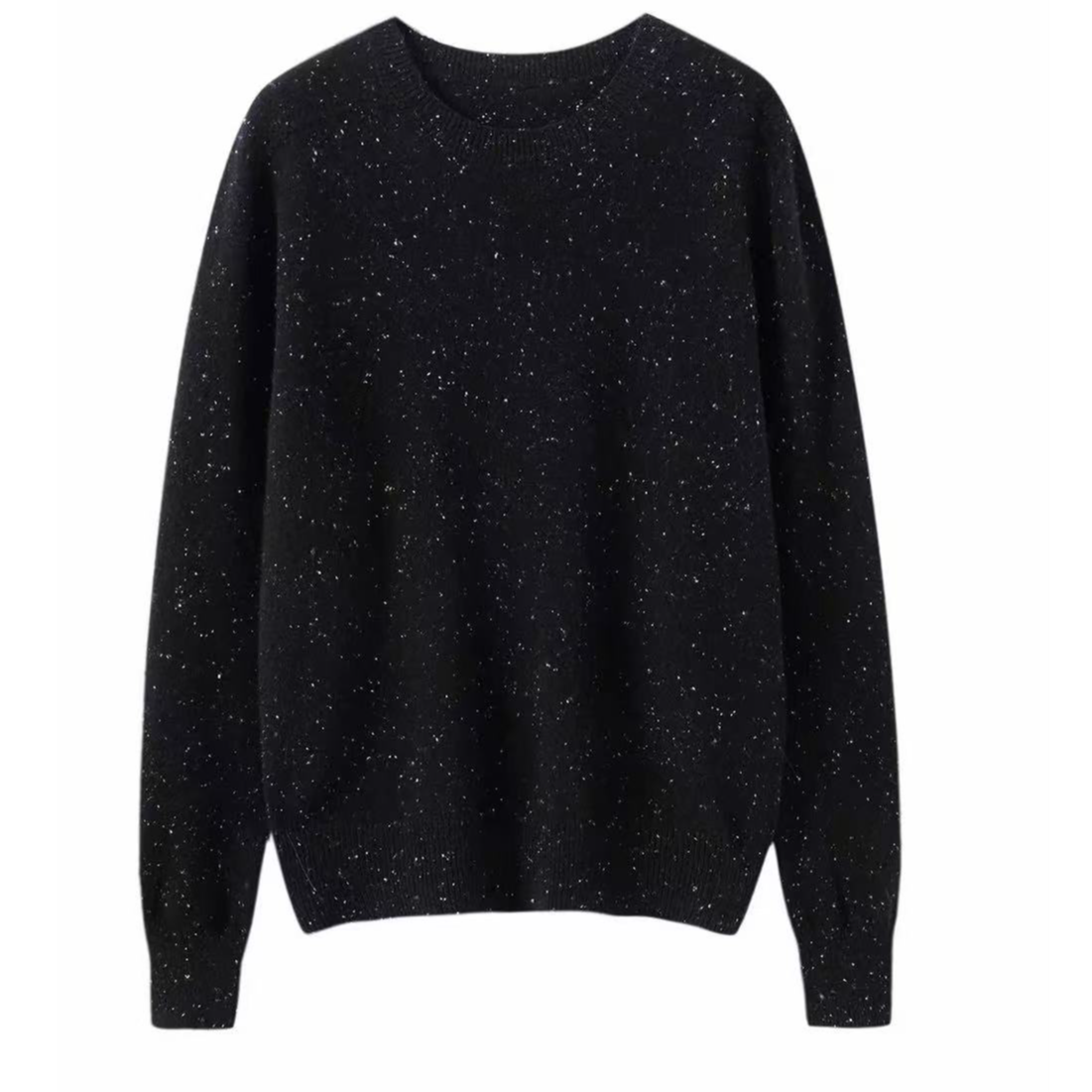 【格一专属】圆领毛针织衫简约喇叭袖针织衫套衫宽松羊毛衫FB6625