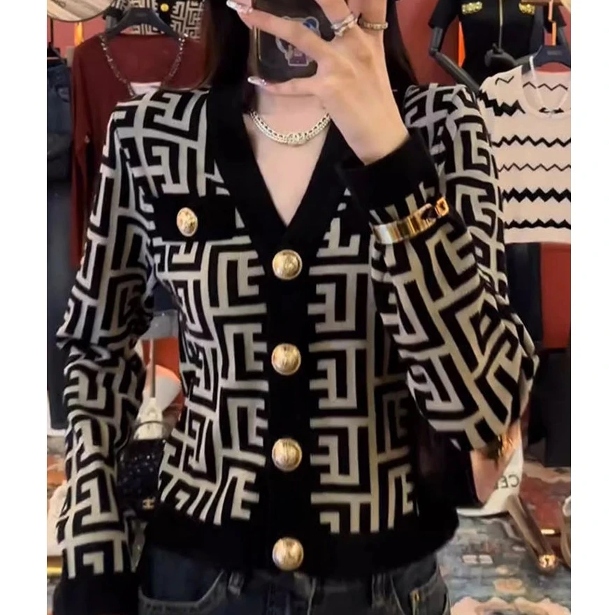 A068减龄小香风毛衣上衣