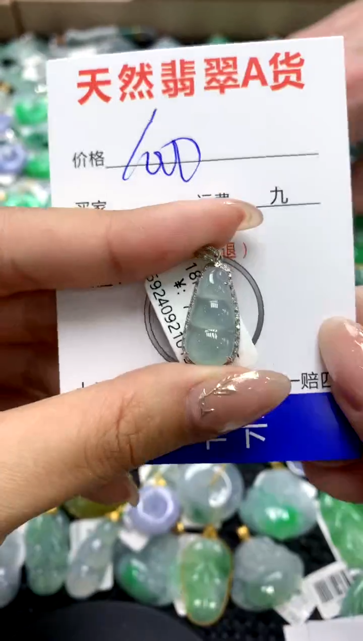 【闪购商品】翡翠颈饰18K金镶嵌111111111