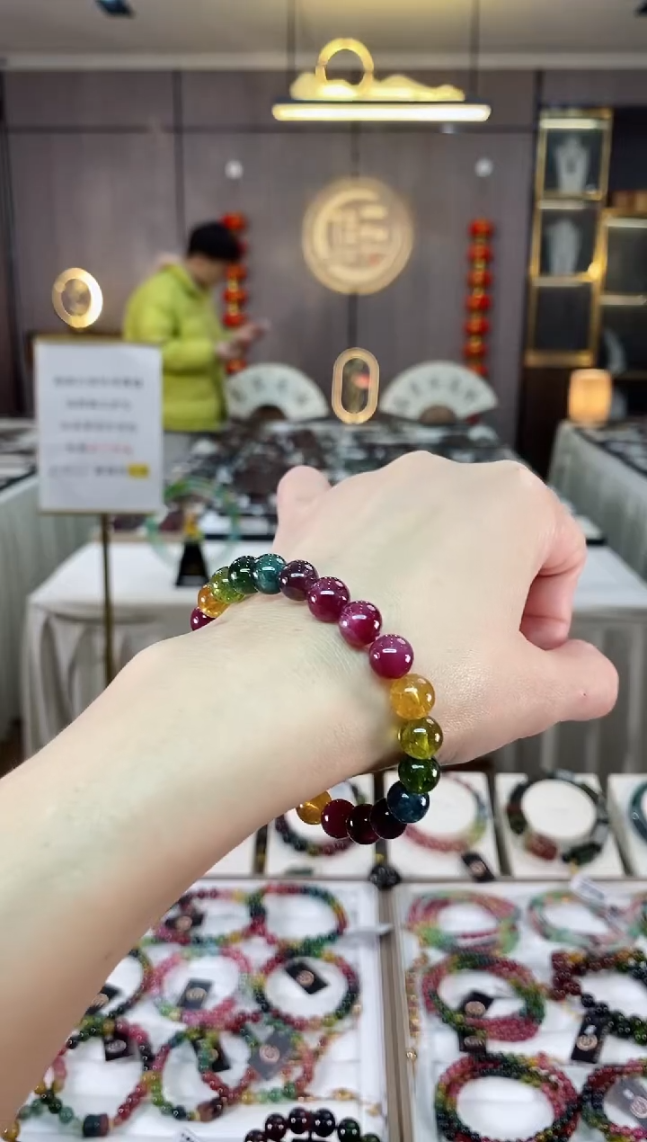 【闪购商品】碧玺单圈手串8mm+未镶嵌（多样性发一条）hon