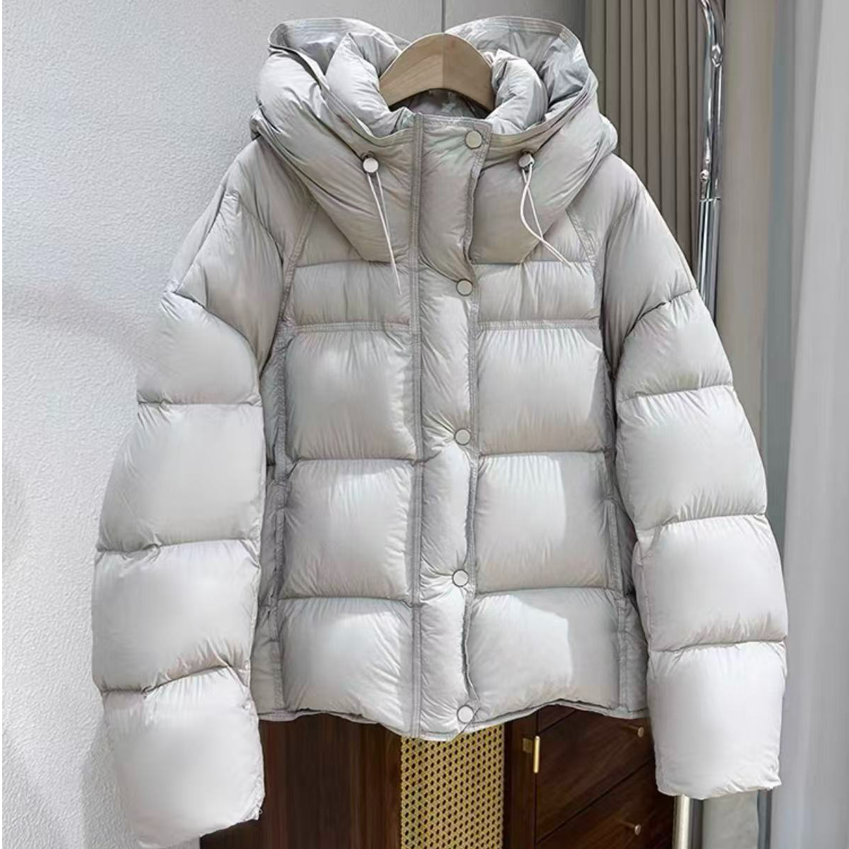 【泡芙款】！puff云感泡芙款零压感短连帽羽绒服时尚休闲厚款外套