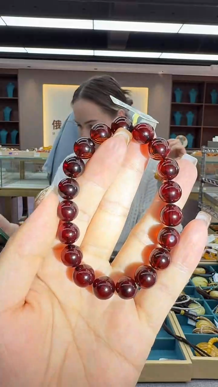 手链琥珀未镶嵌220秒拍号 假一罚三 