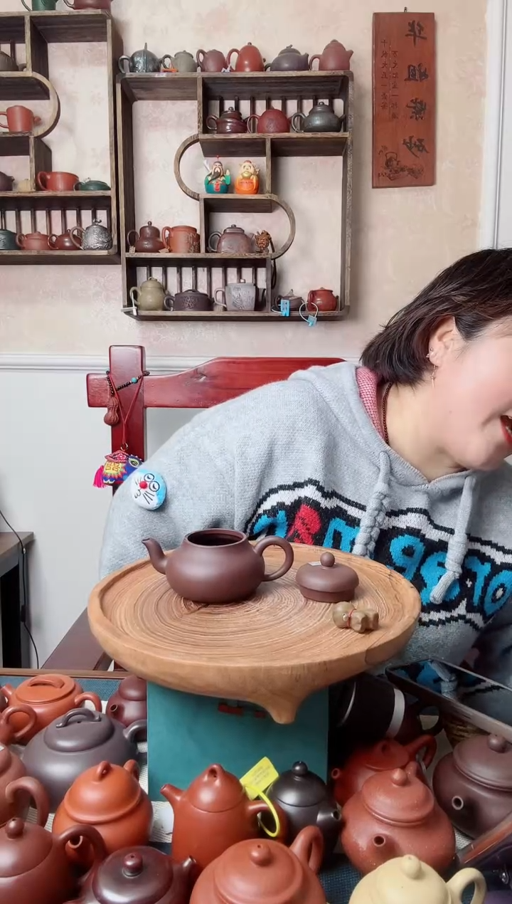 茶壶紫砂君德  200CC紫泥 