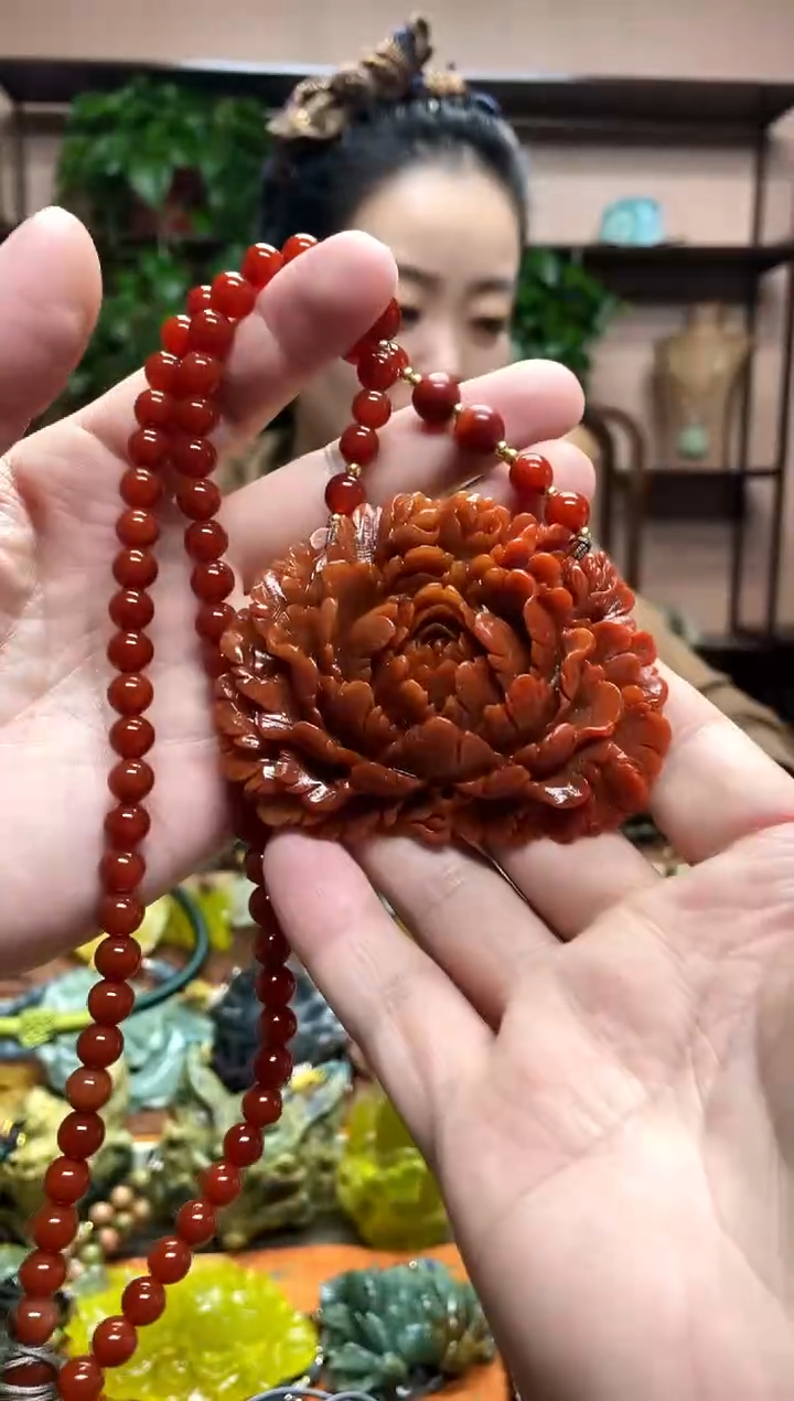 未镶嵌岫玉颈饰快**使·