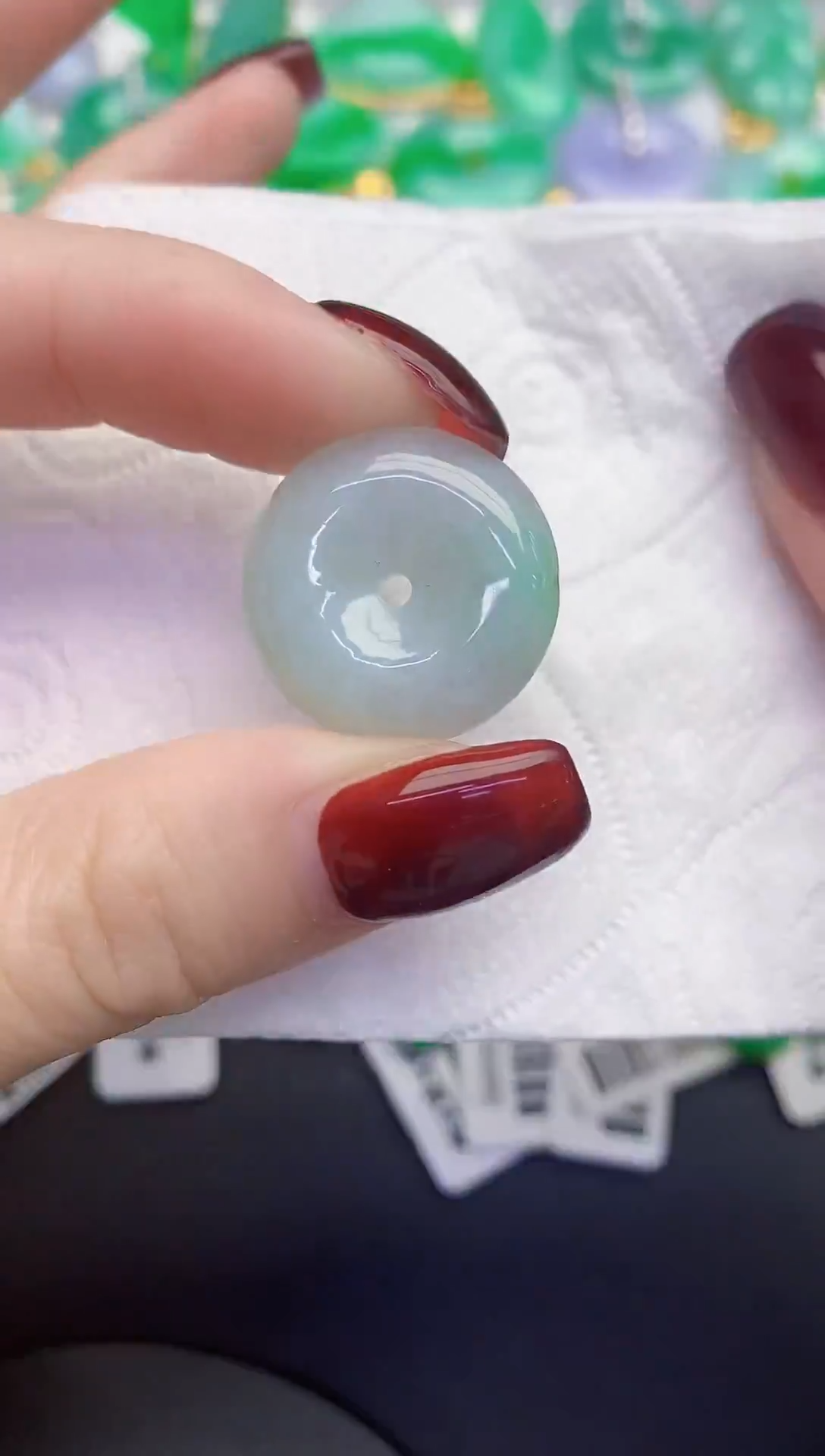 颈饰未镶嵌翡翠缅甸天然翡翠A货