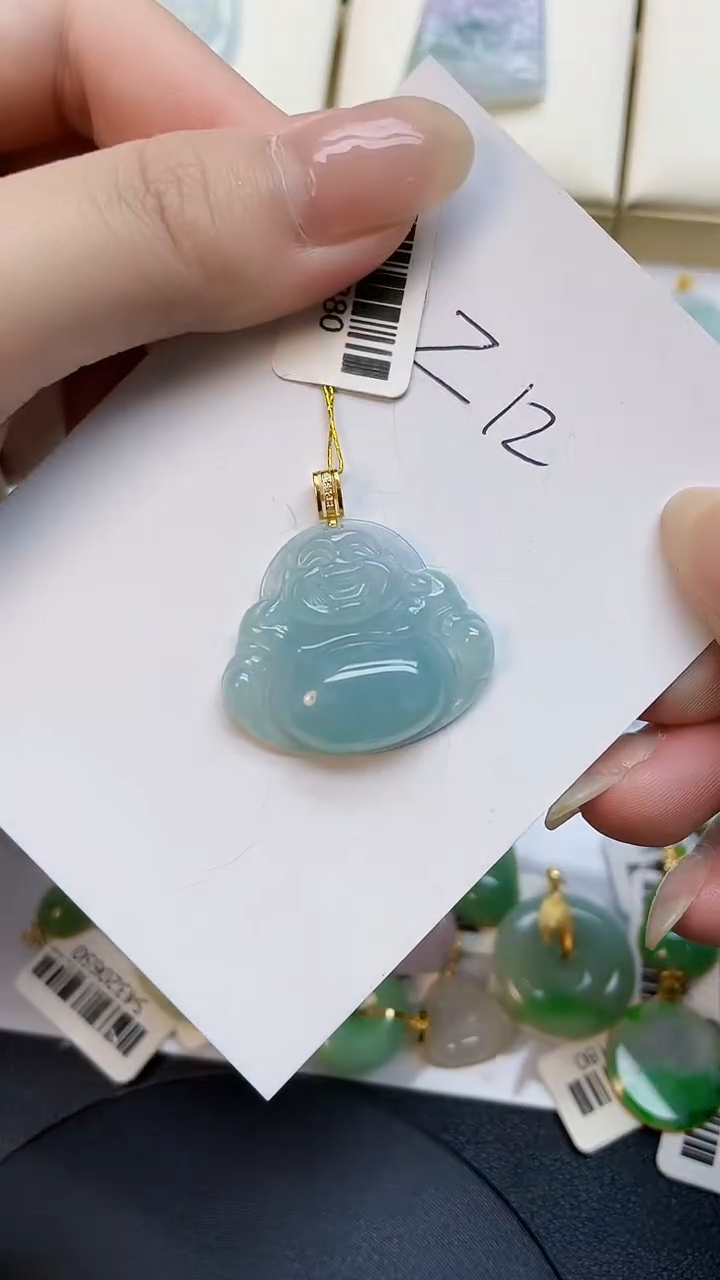 【闪购商品】翡翠颈饰18K金镶嵌00000000