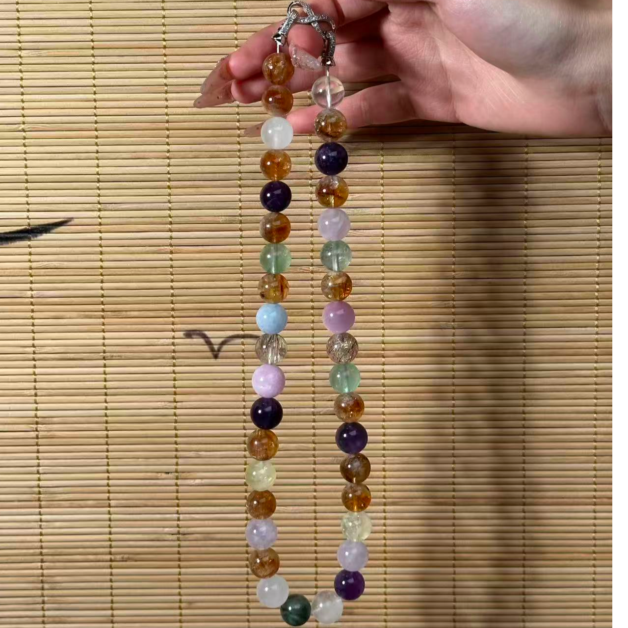 AGL121【黄塔多宝】天然水晶黄塔多宝项链