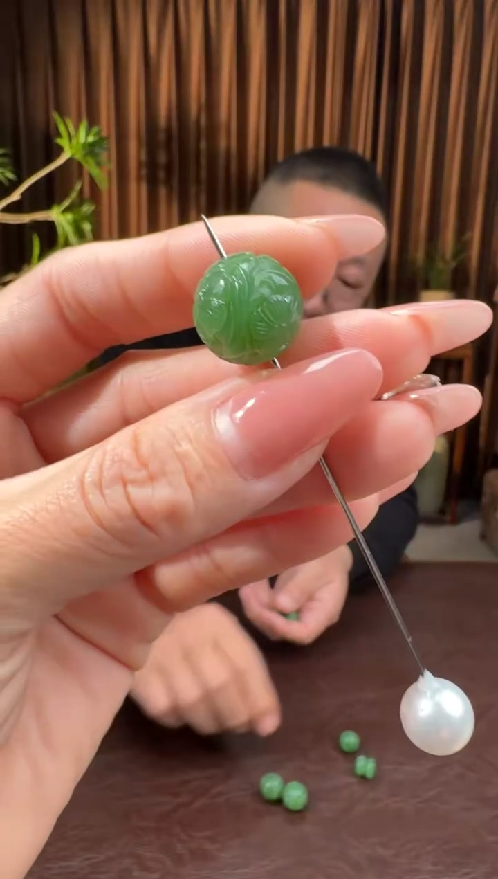 颈饰未镶嵌和田玉44海珠12.10多样性拍一发一