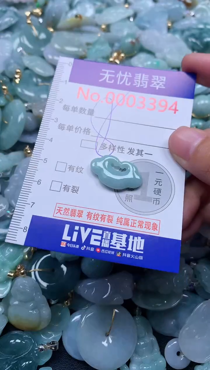 颈饰未镶嵌翡翠3394