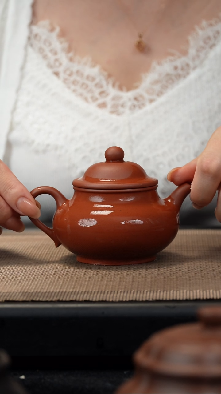 茶壶紫砂小红泥潘壶170c