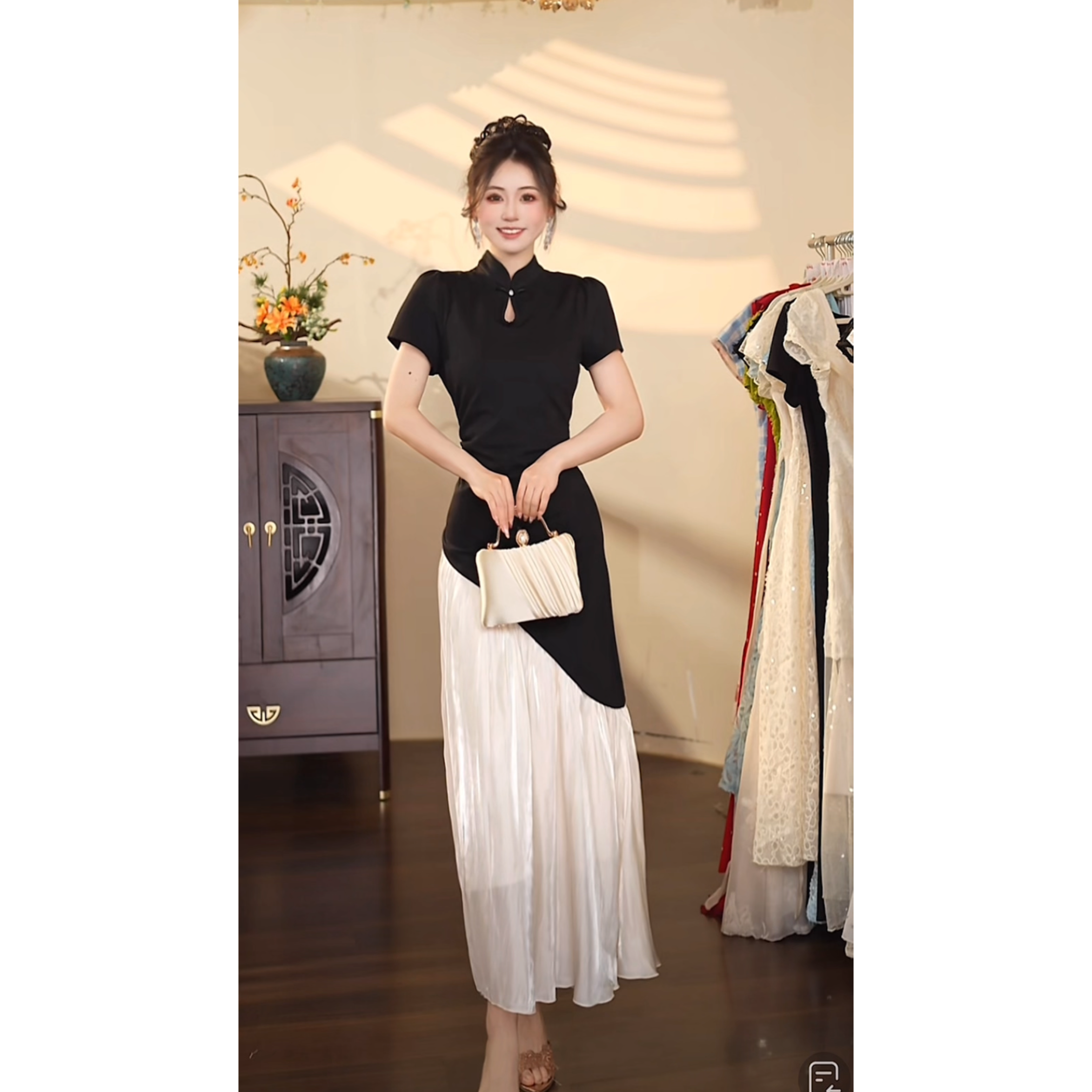 瑞瑞定制-1441（俏丽佳人）连衣裙N988