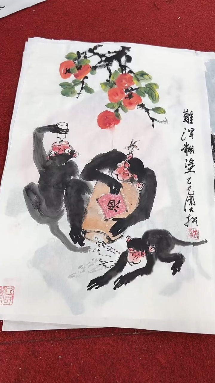 国画周大拙/国画/花鸟