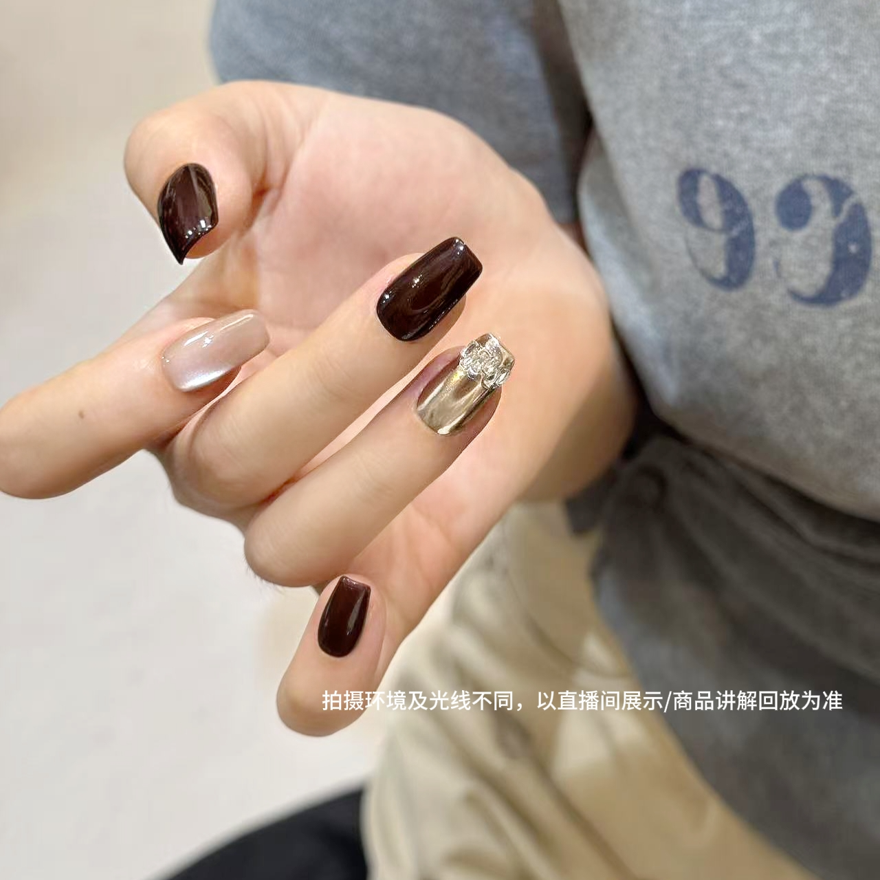 【肯豆】 通勤日常百搭款 不挑肤色 纯手工穿戴甲