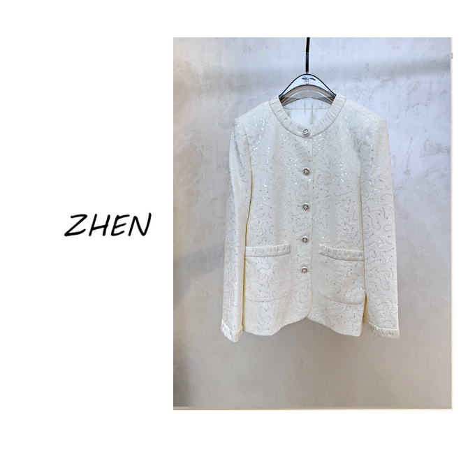 【ZHEN】25K01053 2025气质显瘦时尚百搭上新小众设计感外套