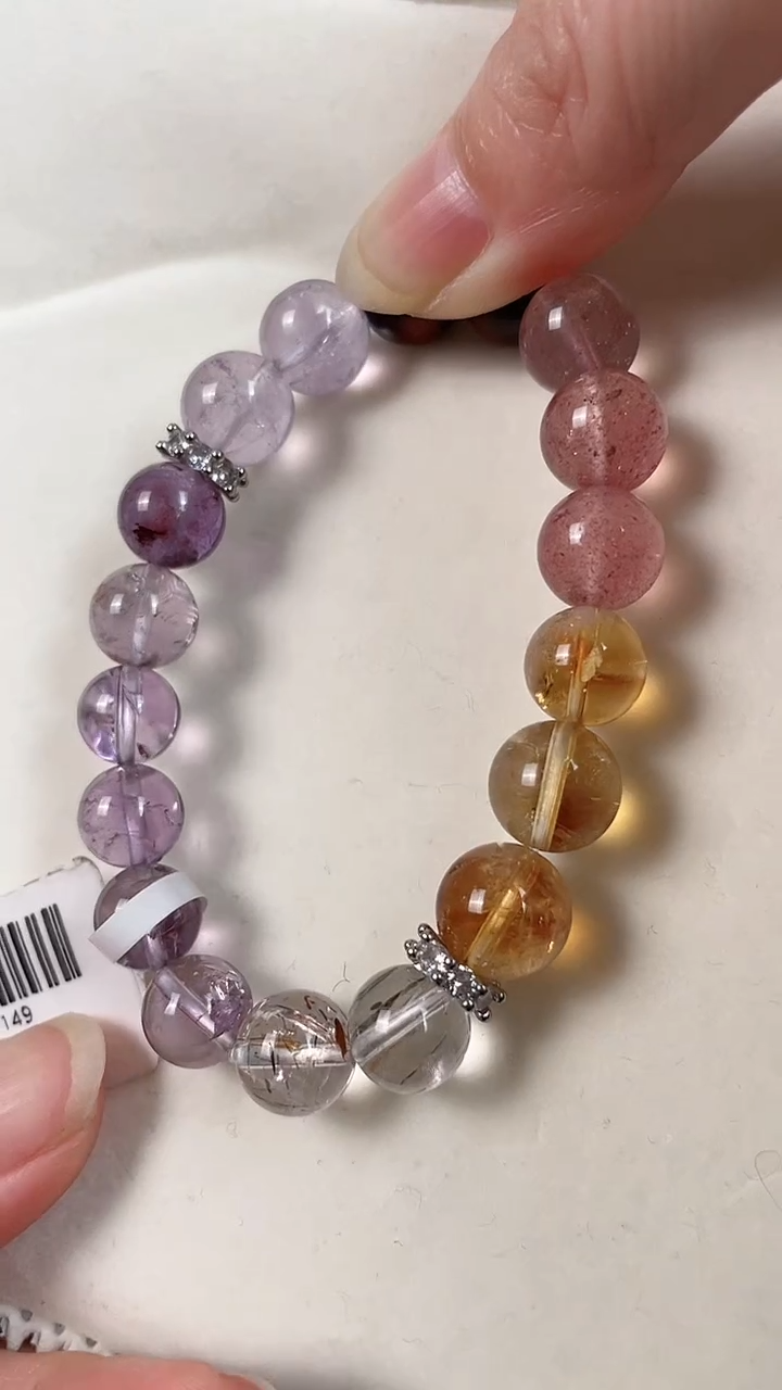 【闪购商品】水晶手镯银S925镶嵌水晶手串