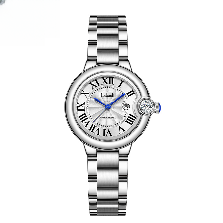 拉宝丽(Labaoli) 女士腕表时尚潮流百搭女表日历款（玲玲）双