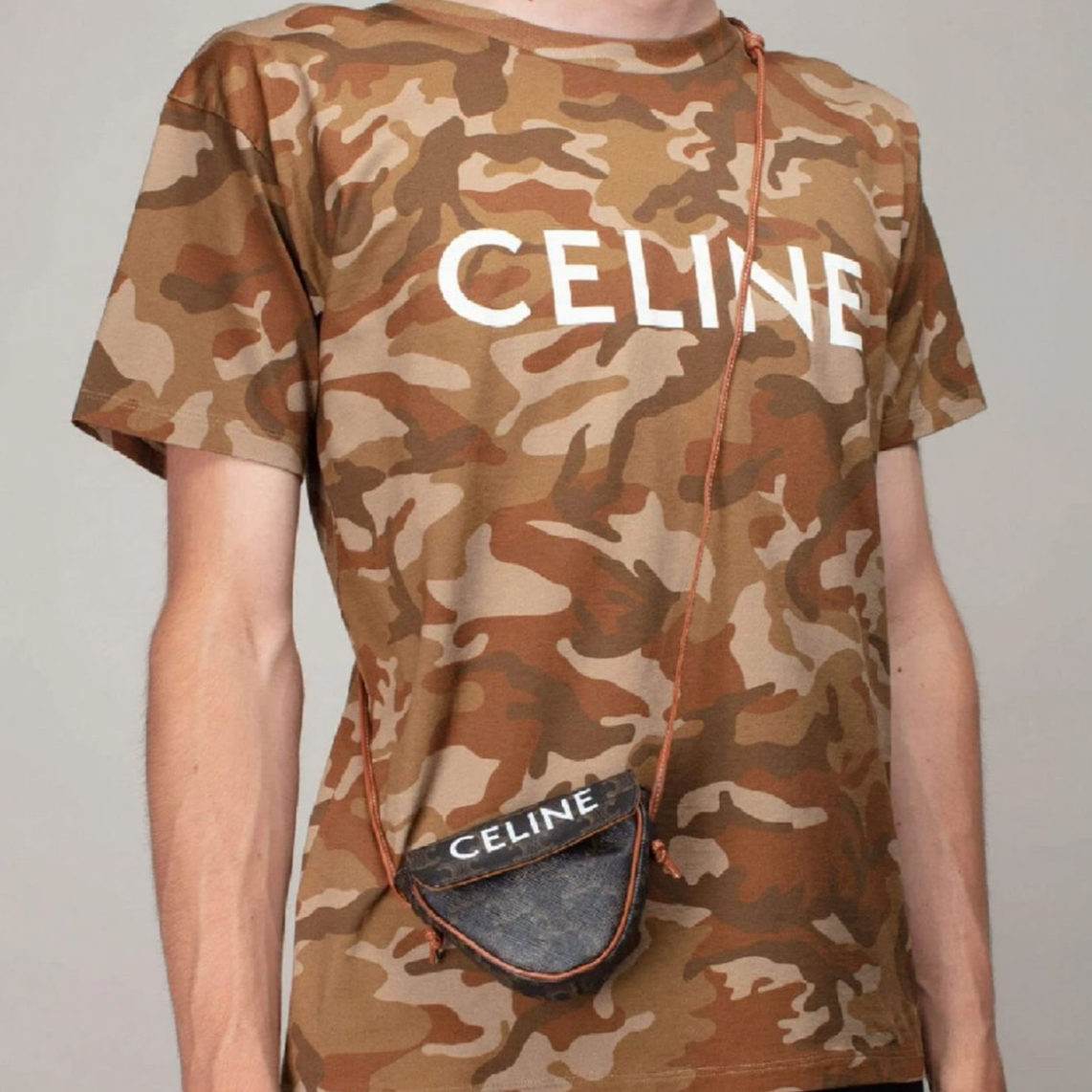 未使用 Celine/思琳 迷彩字母短袖