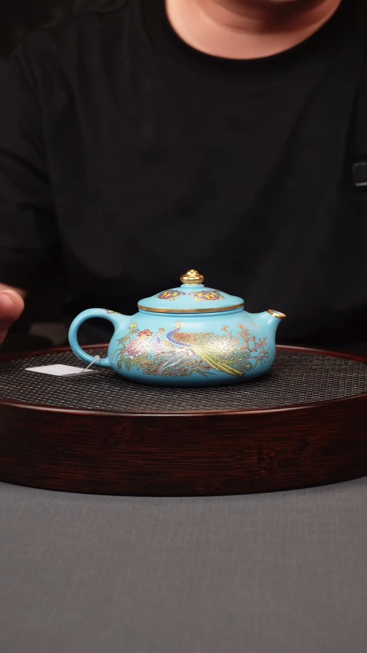 茶壶紫砂海澜砂 寒江