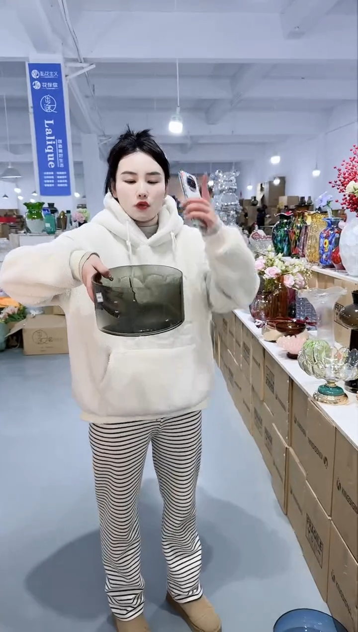 【闪购商品】无铅玻璃UU外贸花瓶微瑕-7VJ8