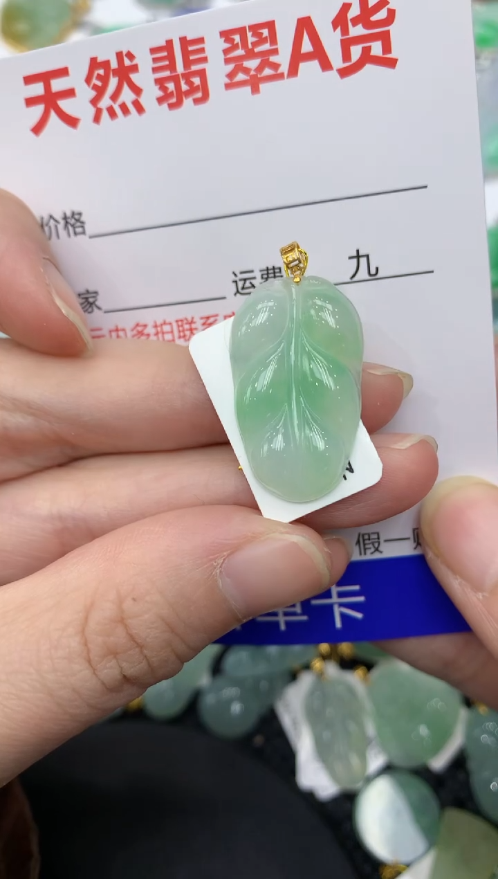 【闪购商品】翡翠颈饰18K金镶嵌11111111