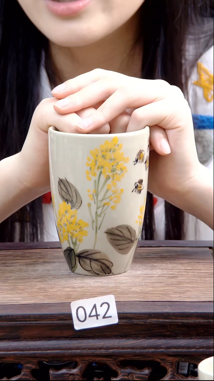 杯子景德镇陶瓷手绘杯子042