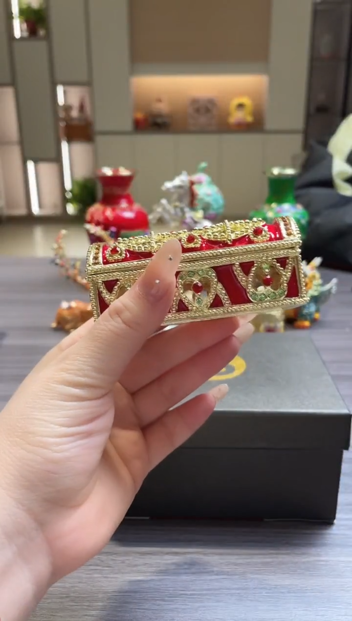 七宝烧珐琅彩首饰盒