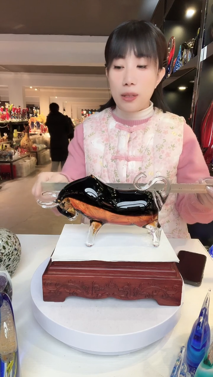 【闪购商品】茶盏琉璃摆件家居摆件