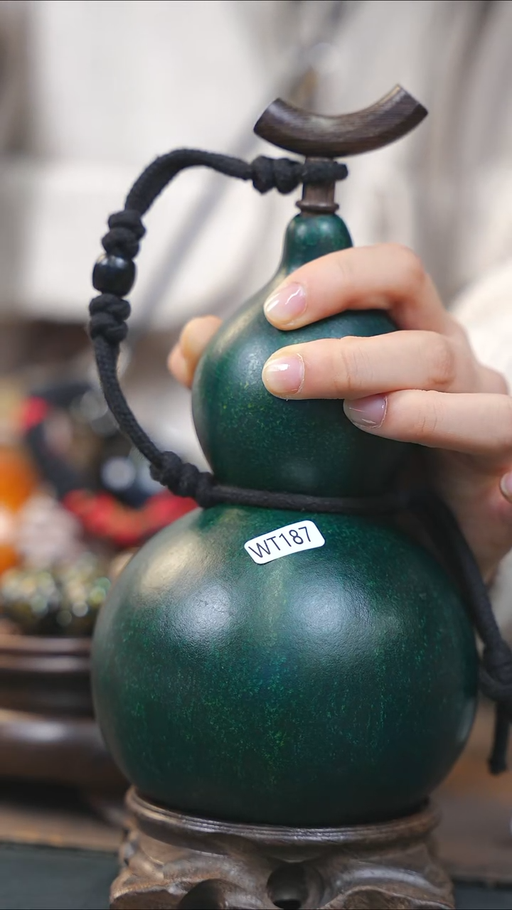 【闪购商品】WT187绿色中容量酒葫芦随缘发