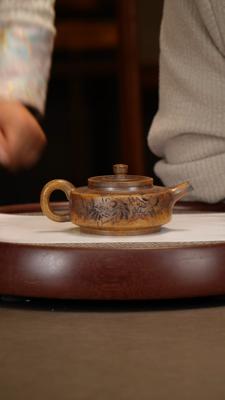 【闪购商品】紫砂茶壶【张赦棠】龙窑一号周盘   230CC