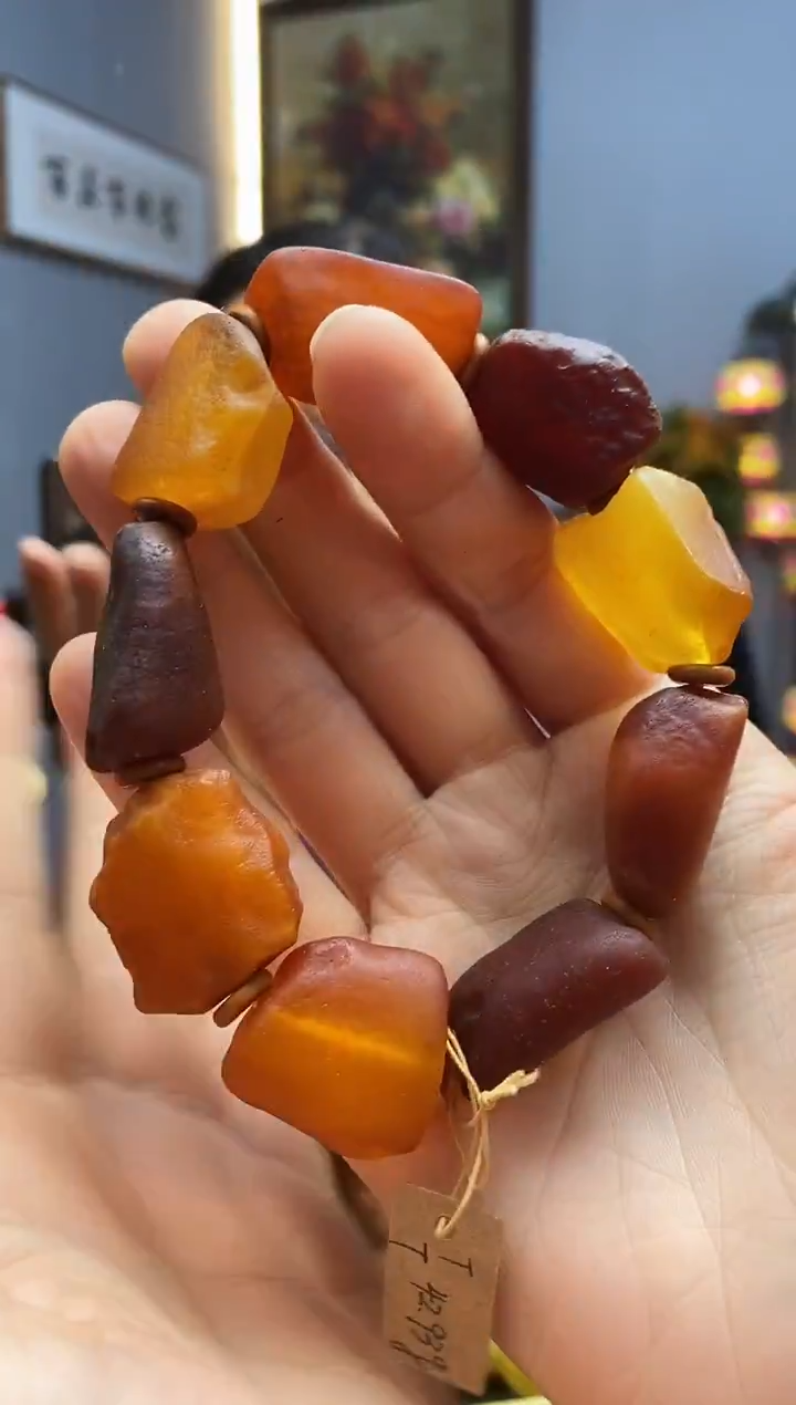 手链琥珀未镶嵌手串