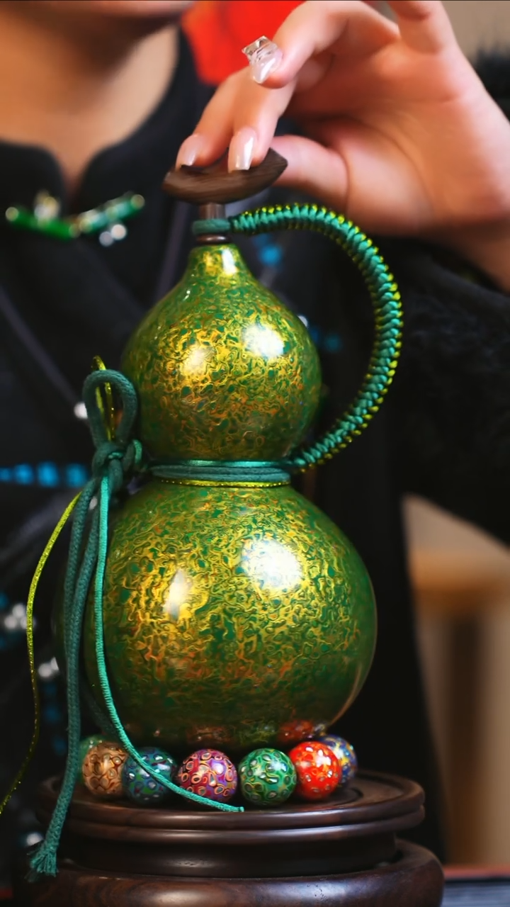 【闪购商品】JS118大师姐臻选非遗大漆酒葫芦