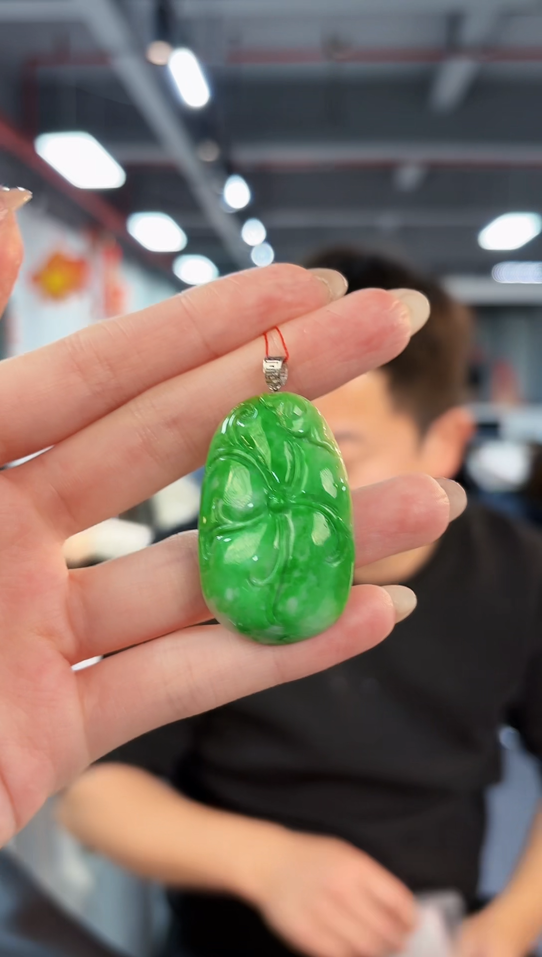【闪购商品】翡翠颈饰18K金镶嵌缅料A货/支持复检/一件