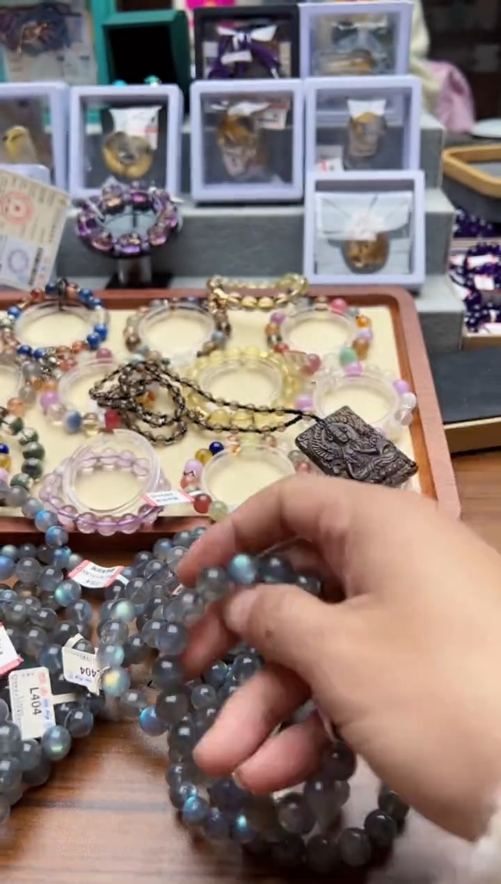 未镶嵌手链月光石灰月光10mm+