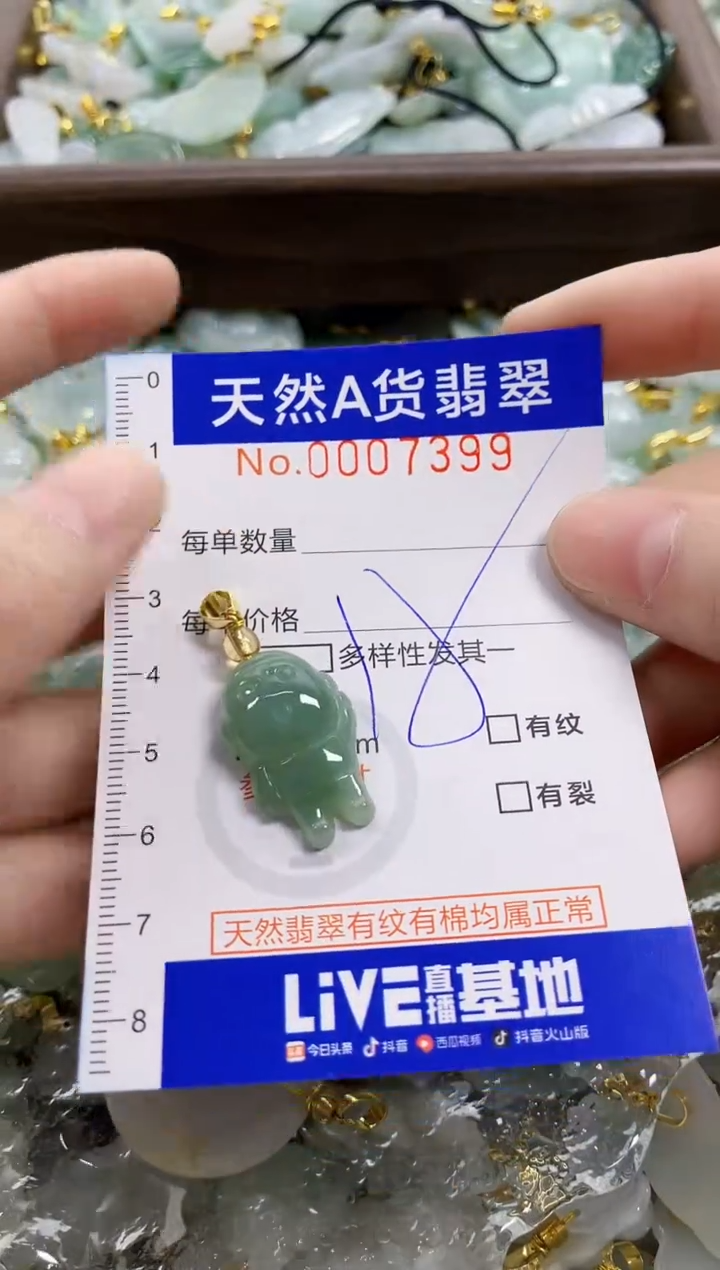 颈饰未镶嵌翡翠天然A货翡翠