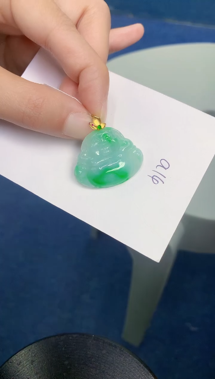 【闪购商品】翡翠颈饰18K金镶嵌000000000