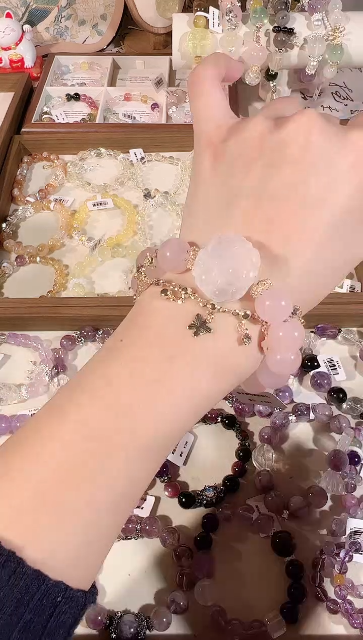 【闪购商品】水晶手链未镶嵌天然水晶 多样性发货发其一 颜色微差