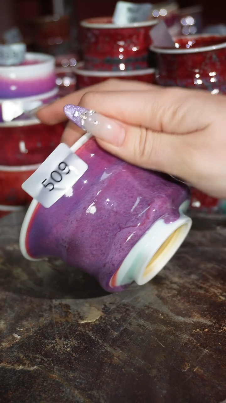 摆件陶精品窑变钧瓷茶器