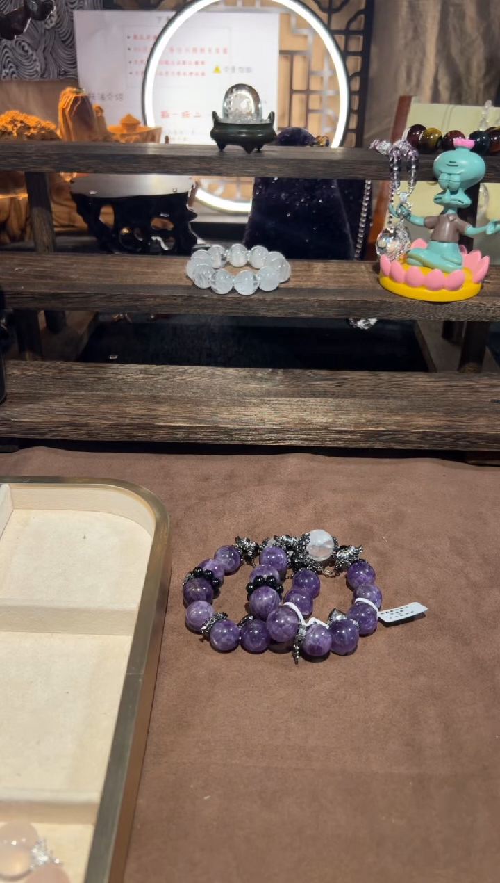 【闪购商品】水晶手链合金梦幻紫水晶