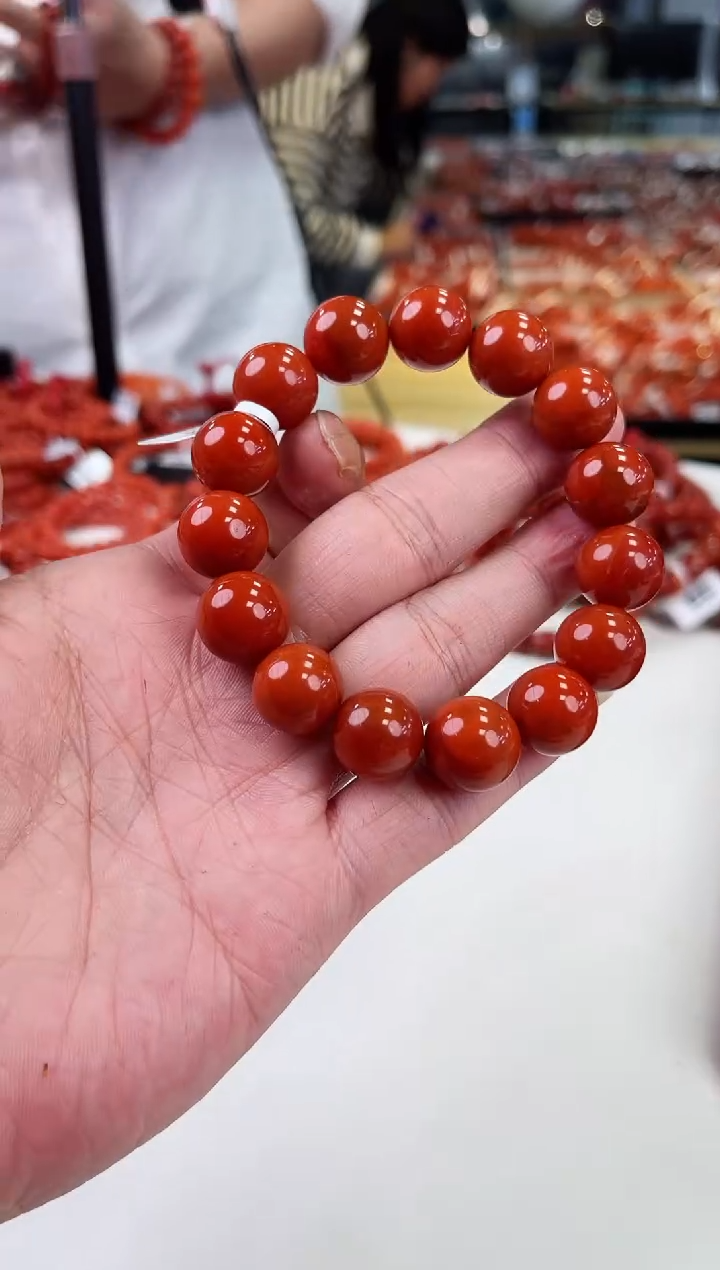 【闪购商品】南红玛瑙瓦西手串14+未镶嵌一个/条