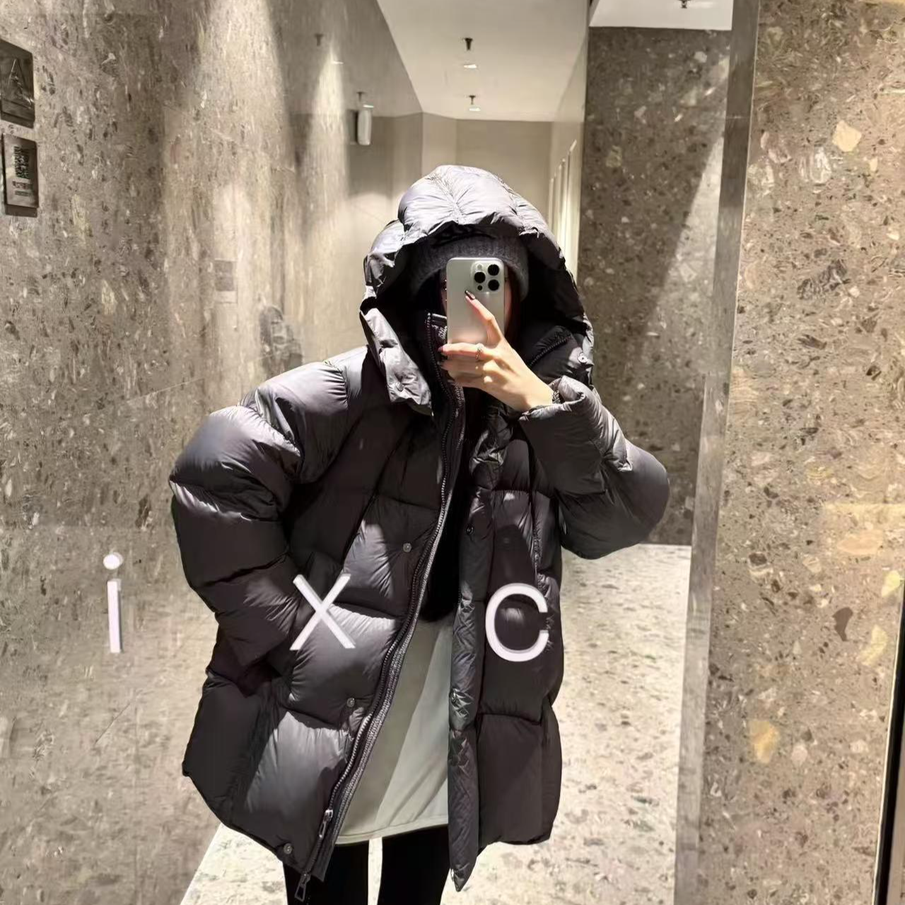 2025年新款【奶油面包】新国标90白鸭绒云朵泡芙一手长款羽绒服 629