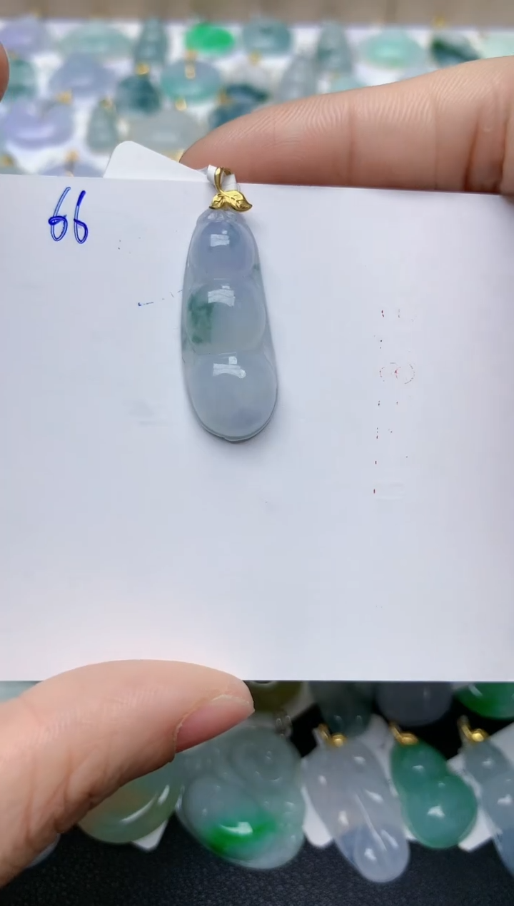 【闪购商品】翡翠颈饰18K金镶嵌天然翡翠A货    