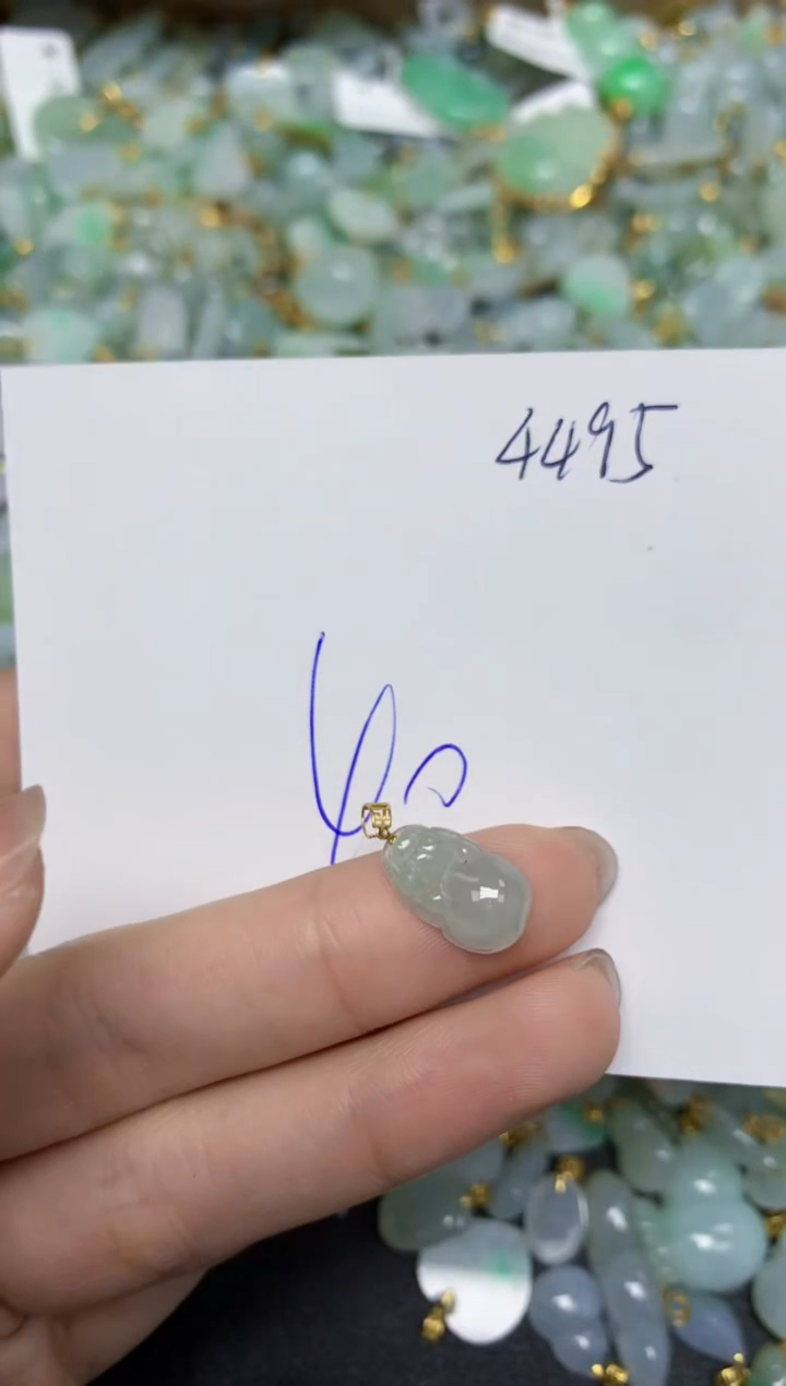 【闪购商品】翡翠颈饰18K金镶嵌 天然翡翠A货