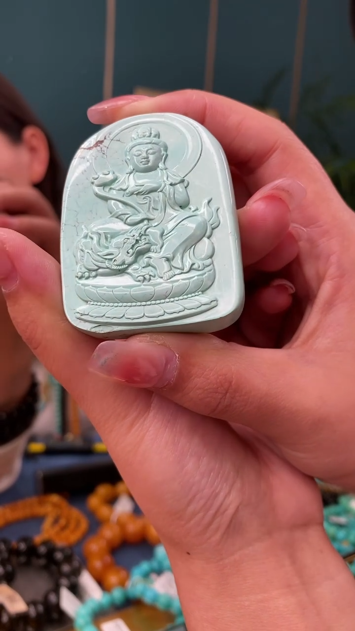 【闪购商品】绿松石雕刻件未镶嵌2/10-GM-#187