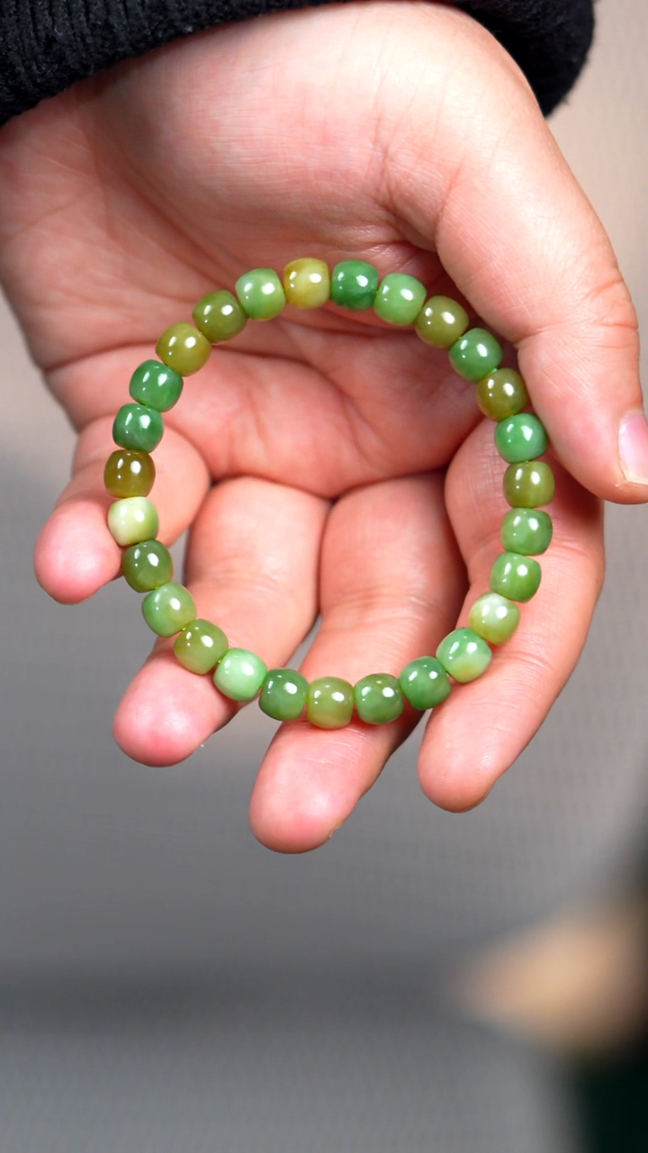 未镶嵌手链和田玉8mm黑羊洞