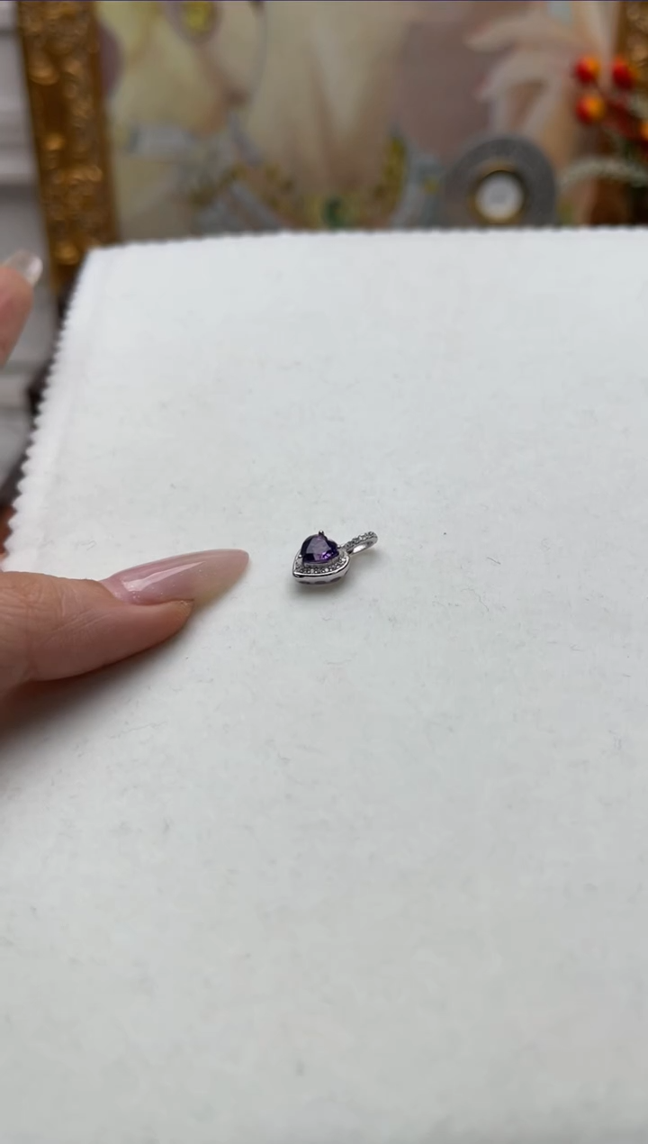 【闪购商品】水晶颈饰银S925镶嵌aw9333