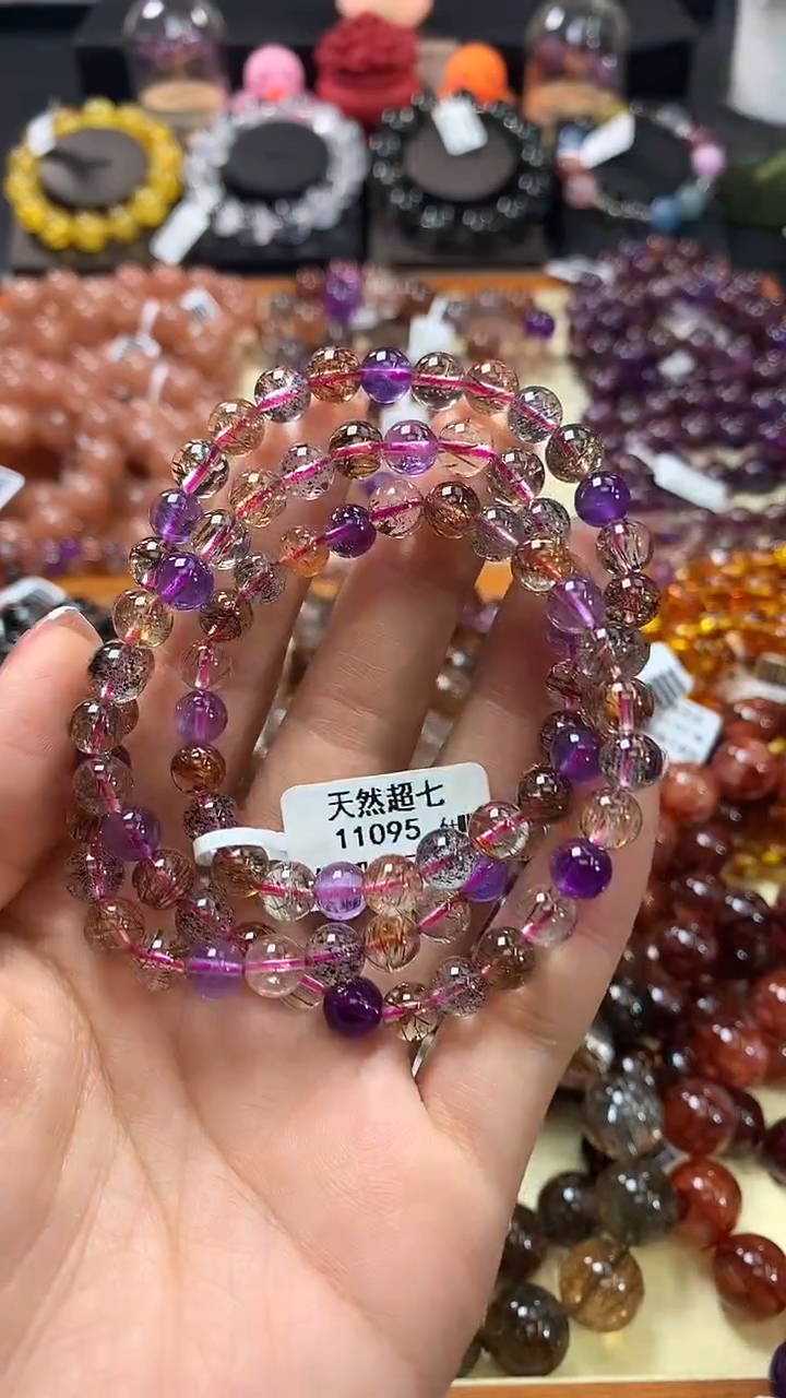 未镶嵌手链水晶6+